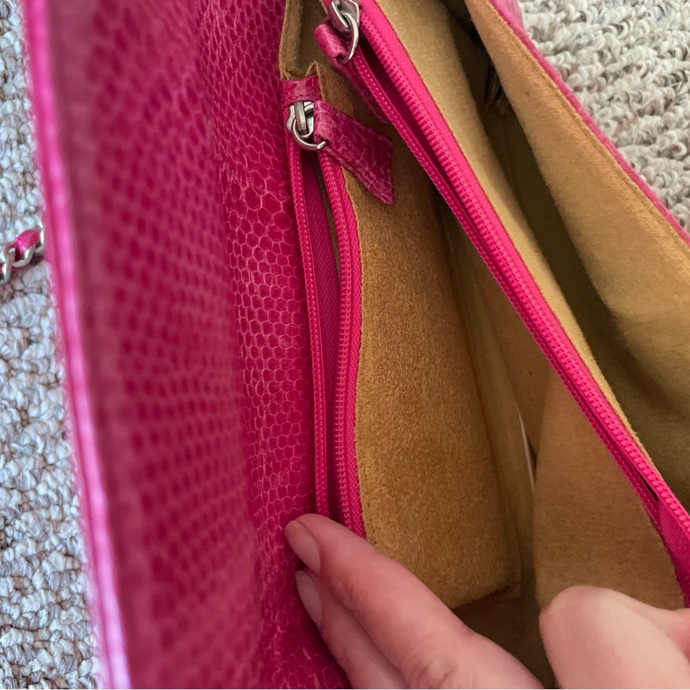 100% Original Python Leather Clutch - image 6